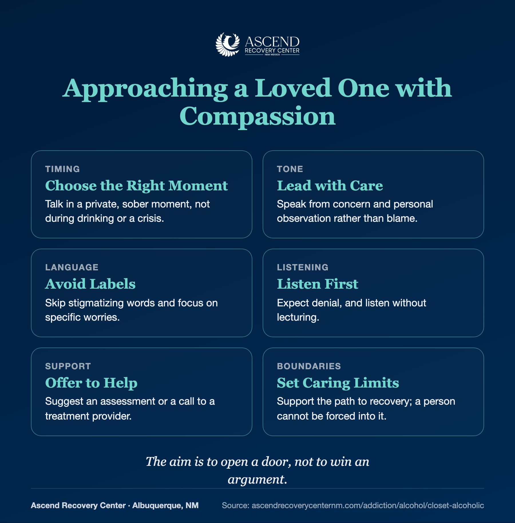 Six ways to approach a loved one about hidden drinking with compassion
