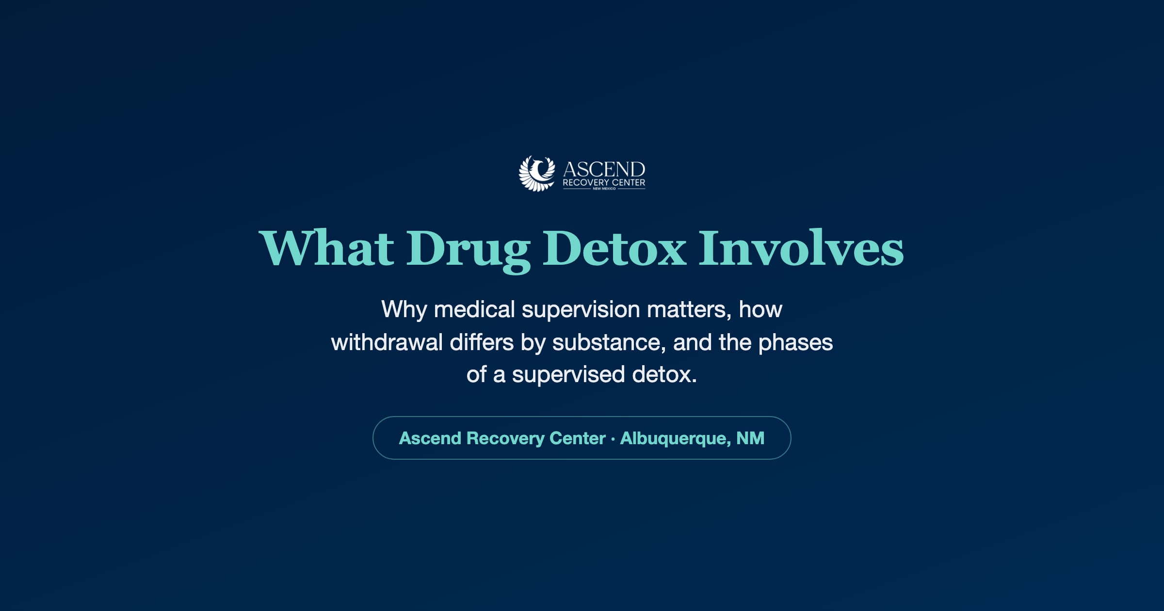 What Drug Detox Involves and Why It Matters